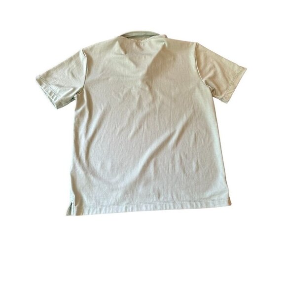 Patagonia Men's Polo Shirt Mint Green Size M 100% Polyester Embroidered Fish Log - Picture 4 of 6